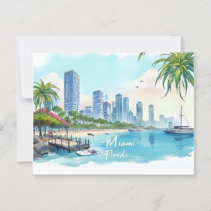Miami City Florida skyline Postcard