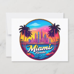 Miami City Florida skyline Postcard