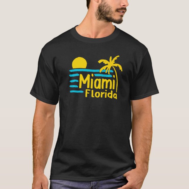 Miami City Florida souvenir  for men women  1 T-Shirt (Front)