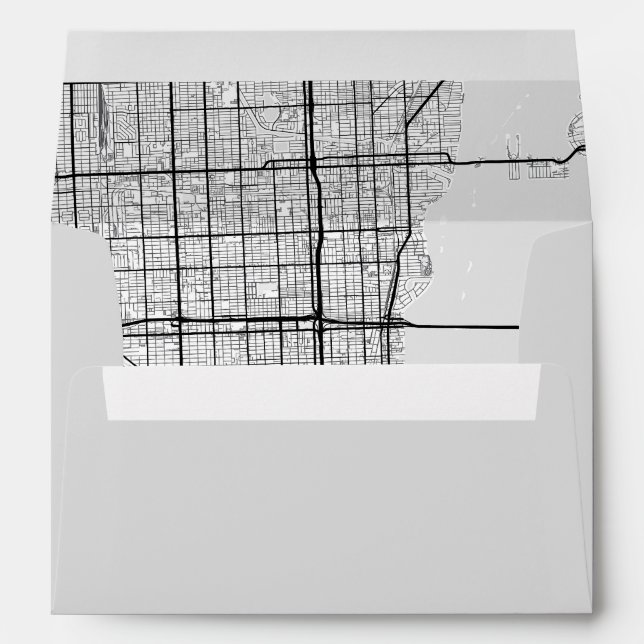 Miami City Map Envelope (Back (Bottom))