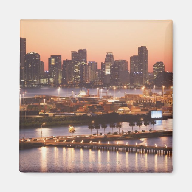 Miami Cityscape Magnet (Front)