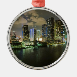 Miami Cityscape Metal Tree Decoration
