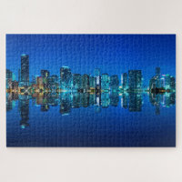 Miami cityscape panoramic view