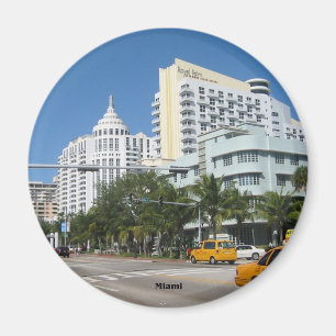 Miami Cityscape refrigerator magnet