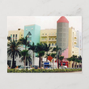 miami colours postcard