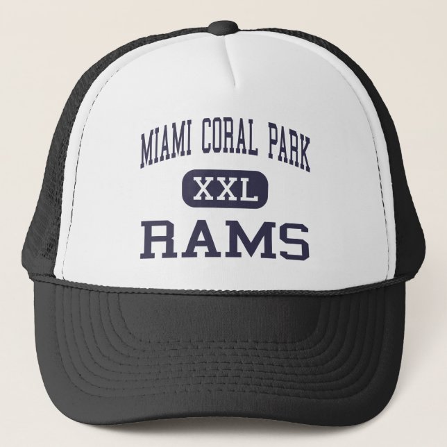 Miami Coral Park - Rams - High - Miami Florida Trucker Hat (Front)