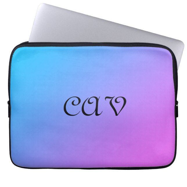 Miami Cornflower Blue  Laptop Sleeve (Front)