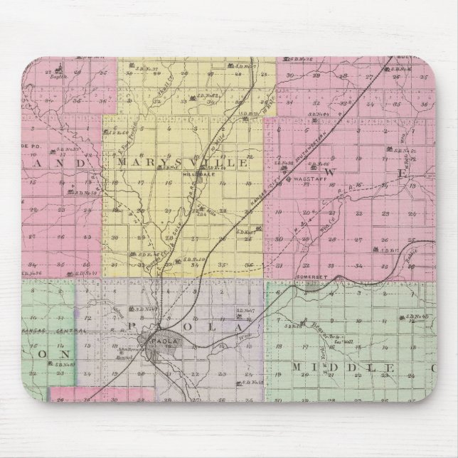 Miami County, Kansas Mouse Mat (Front)