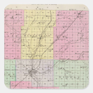 Miami County, Kansas Square Sticker