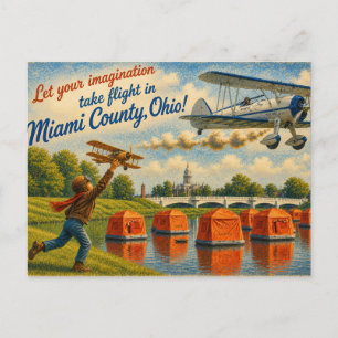 Miami County Ohio Postcard