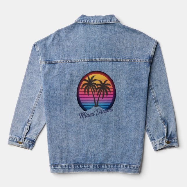 Miami Dreams Denim Jacket (Back)