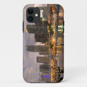 Miami financial skyline at dusk iPhone 11 case