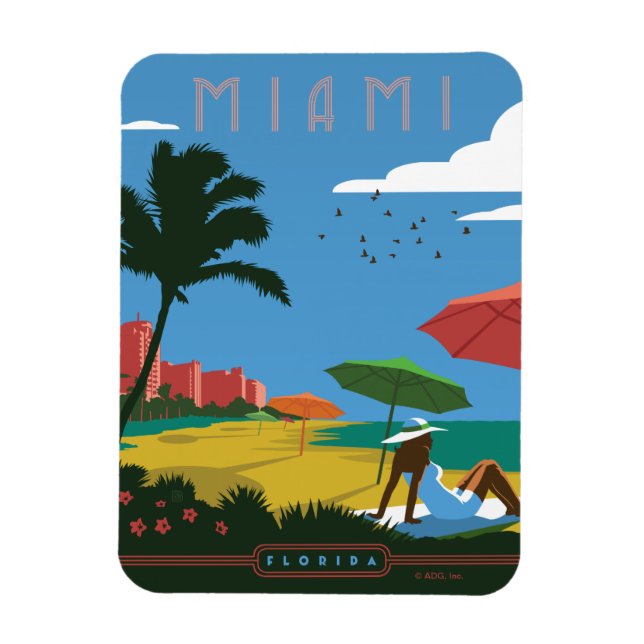Miami, FL Magnet (Vertical)