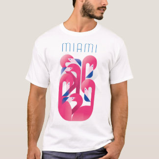 Miami Flamingo Colour T-Shirt