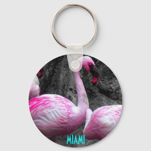~Miami Flamingo~ KEYCHAIN (Front)