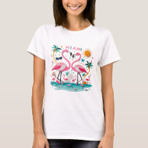 Miami Flamingo Paradise Women's T-shirt