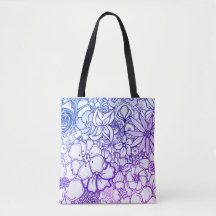 Miami Floral Design Tote Bag