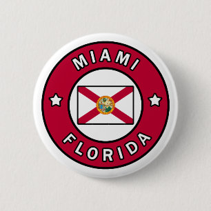 Miami Florida 6 Cm Round Badge