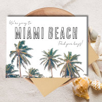 Miami Florida Beach Wedding Save the Date