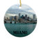 Miami Florida Christmas Ornament