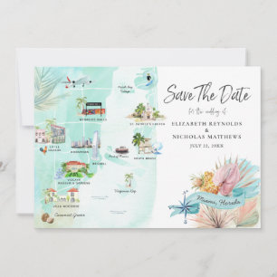 Miami Florida   Destination Wedding Itinerary Map