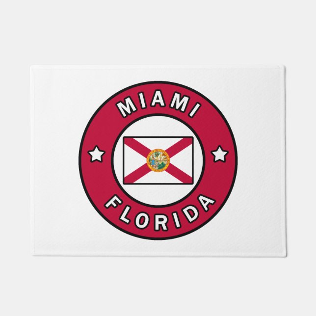 Miami Florida Doormat (Front)