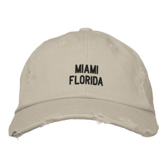 Miami, Florida Embroidered Hat