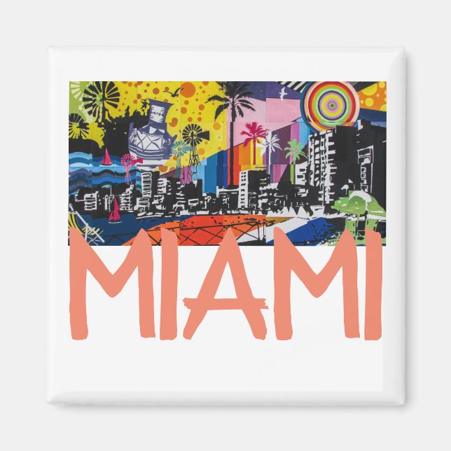 Miami Florida Magnet (Front)