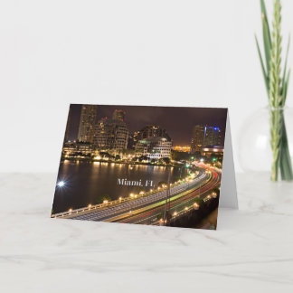 Miami, Florida panoramic view Card