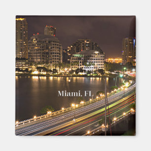 Miami, Florida panoramic view Magnet