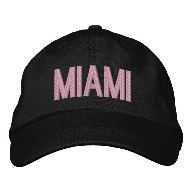 Miami Florida Personalised Adjustable Hat (Front)