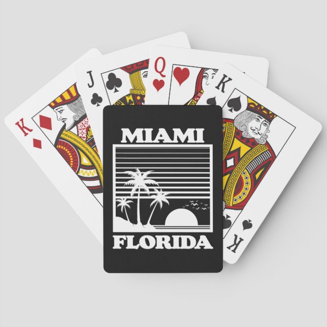 Miami,Florida Playing Cards (Back)