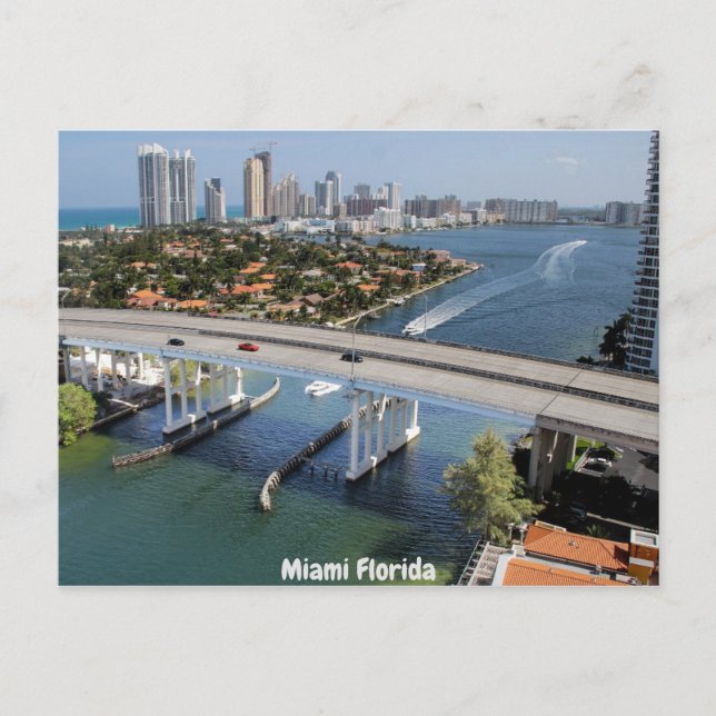 Miami ,Florida Postcard (Front)