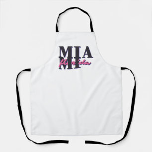Miami Florida – Retro Bold Typography Graphic Apron