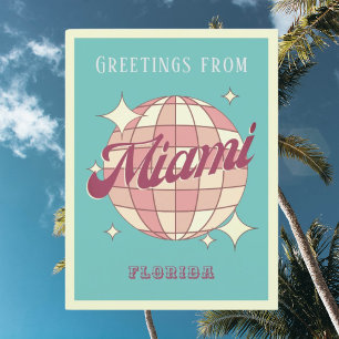 Miami Florida Retro Vintage Postcard