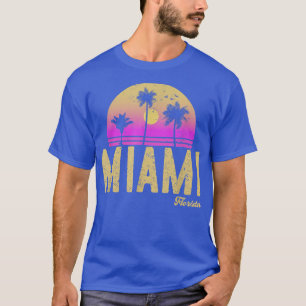 Miami Florida Retro Vintage Sunset T-Shirt