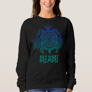 Miami Florida Sea Turtles Scuba Diving Summer Vaca Sweatshirt