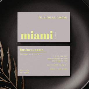 Miami Florida shop company Business Card