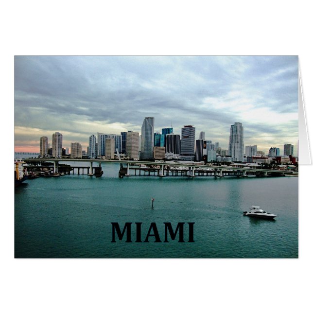 Miami Florida Skyline (Front Horizontal)