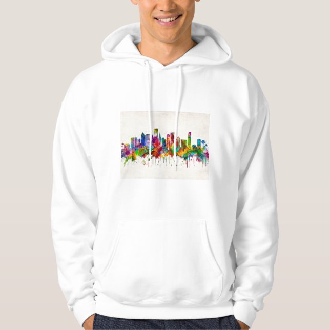 Miami Florida Skyline Hoodie (Front)