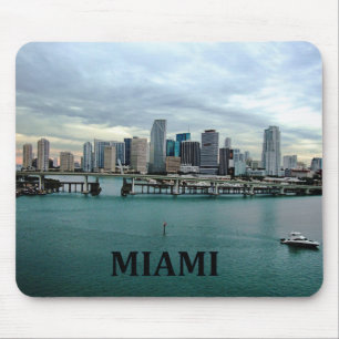 Miami Florida Skyline Mouse Mat