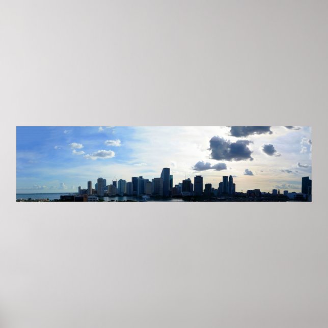 Miami, Florida Skyline Poster (Front)
