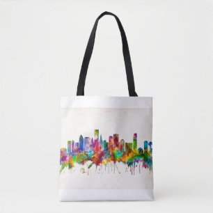 Miami Florida Skyline Tote Bag
