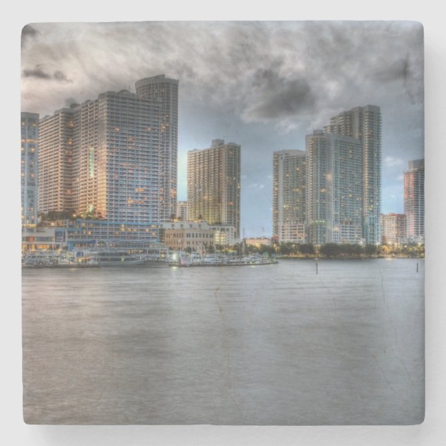 Miami, Florida Stone Coaster (Front)