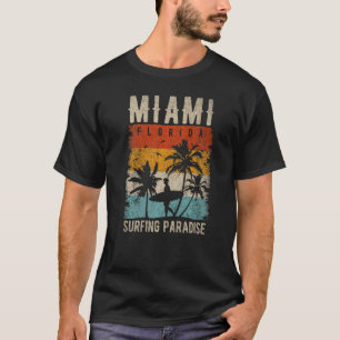 Miami Florida Surfing Paradise Miami T-Shirt