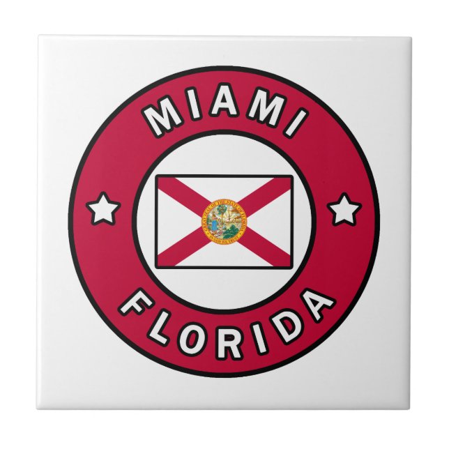 Miami Florida Tile (Front)