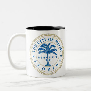 Miami Florida Two-Tone Coffee Mug