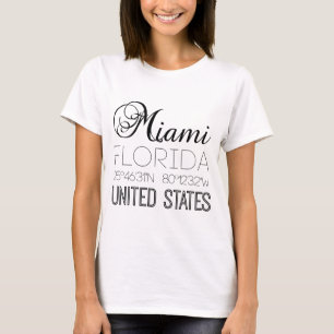 Miami, Florida, United States elegant T-Shirt