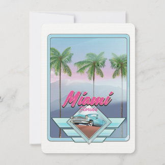Miami Florida Vintage travel poster