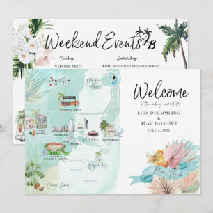 Miami Florida   Wedding Weekend Itinerary Map